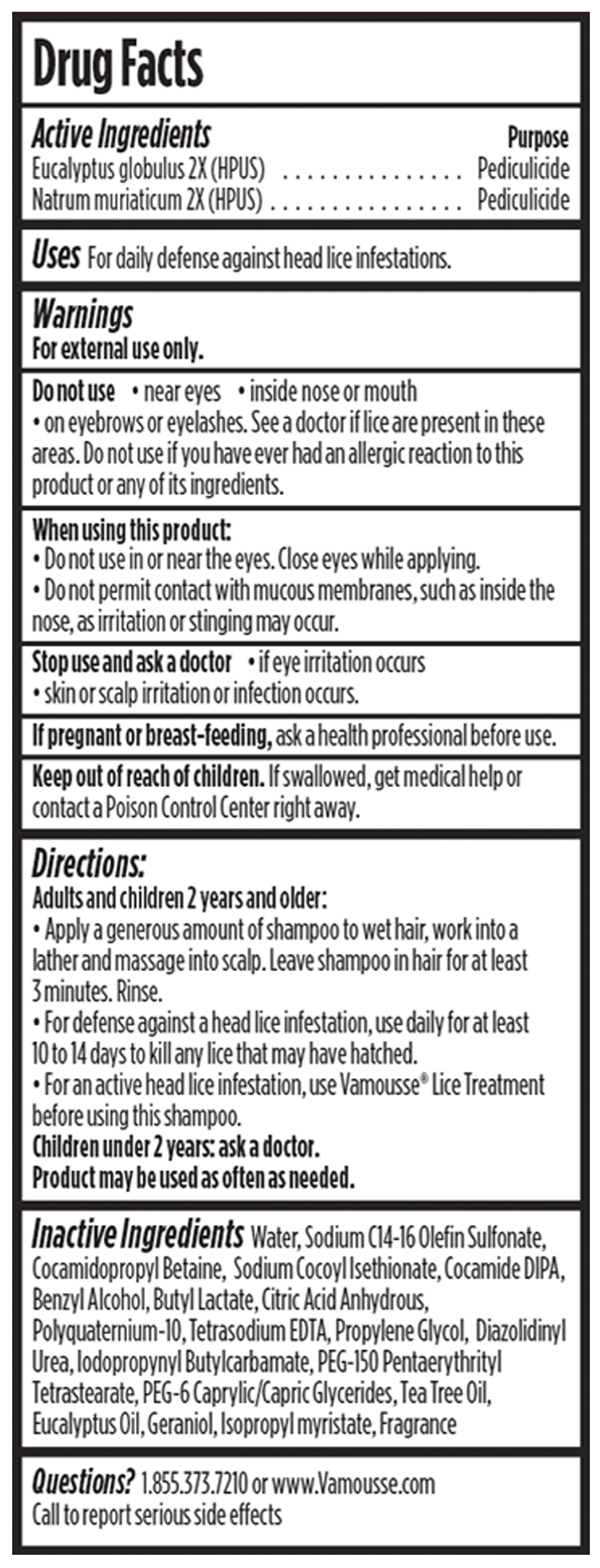 Lice Defense<br>Daily Shampoo